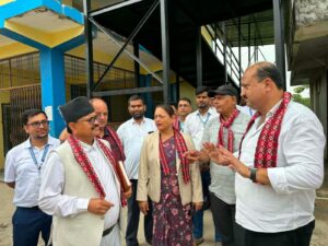 स्वास्थ्यमन्त्री घिमिरेद्वारा शिवराज अस्पतालको अनुगमन
